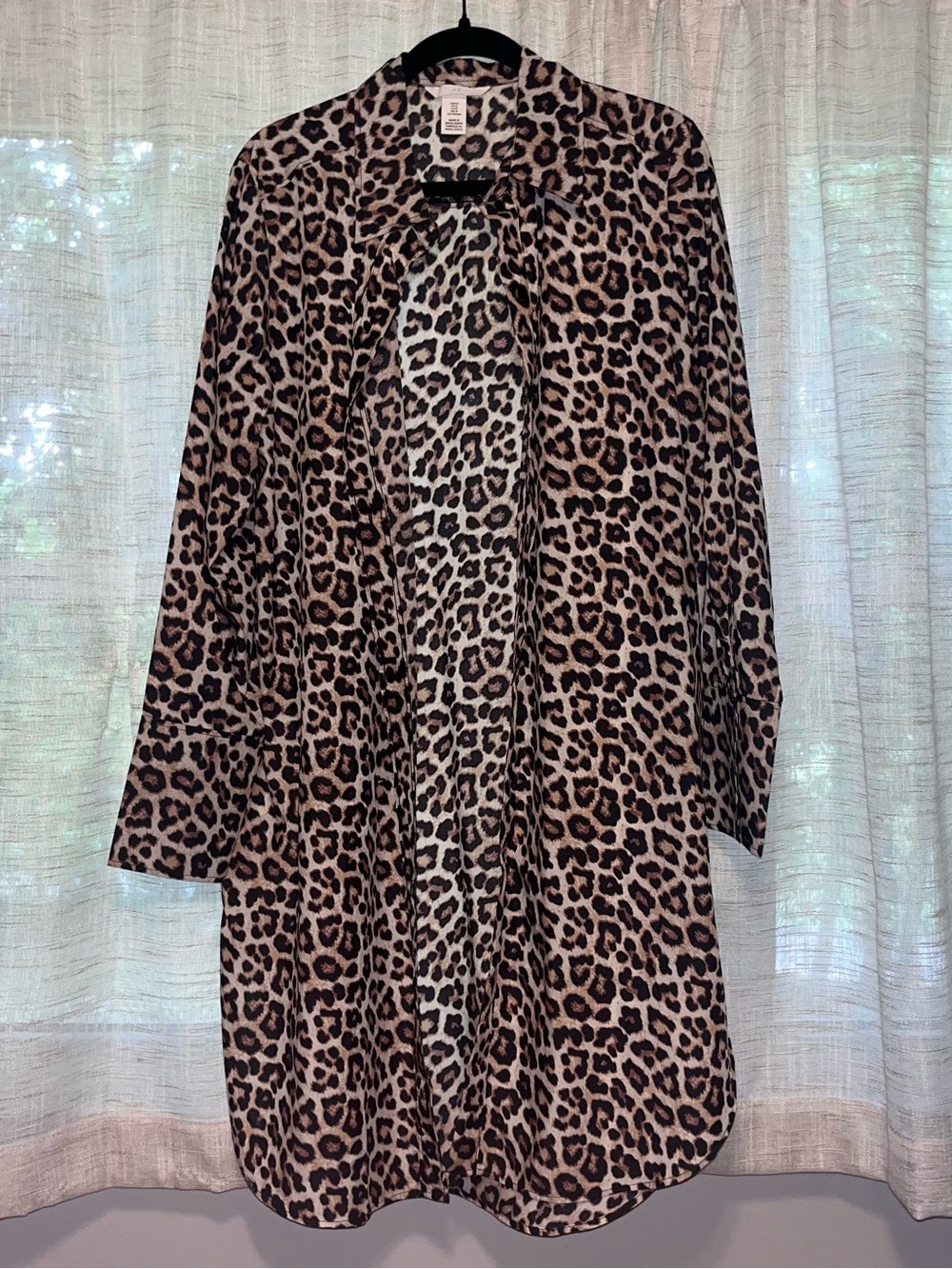 H&M Leopard Print Shirt Dress